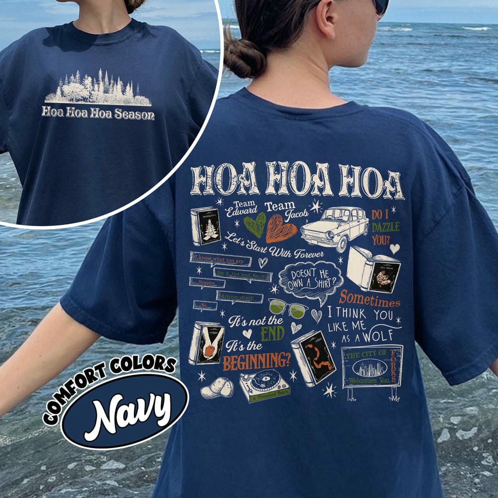 Vintage 100 Cotton Shirt Hoa Hoa Hoa Shirt Forks Washington Cozy Print Short Sleeve Crewneck Unisex Shirt Y2K Streetweat Daily S