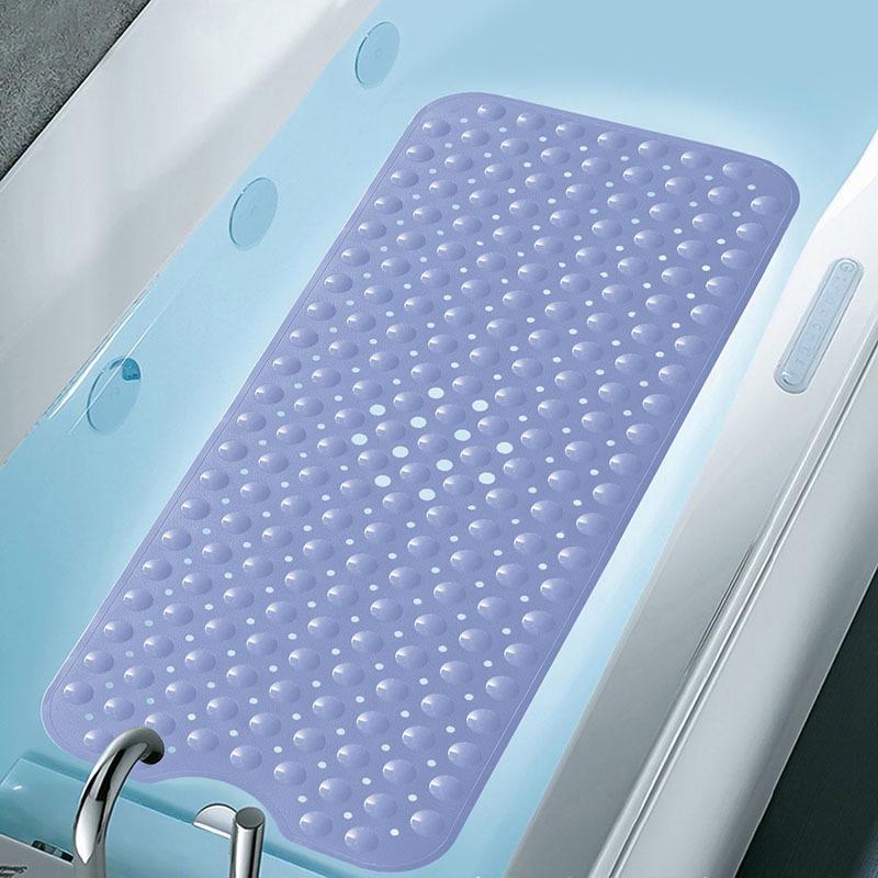 Popular Eco-Friendly Non-Slip Bath Mat with Suction Cups - Extra Long for Bathroom and Shower
