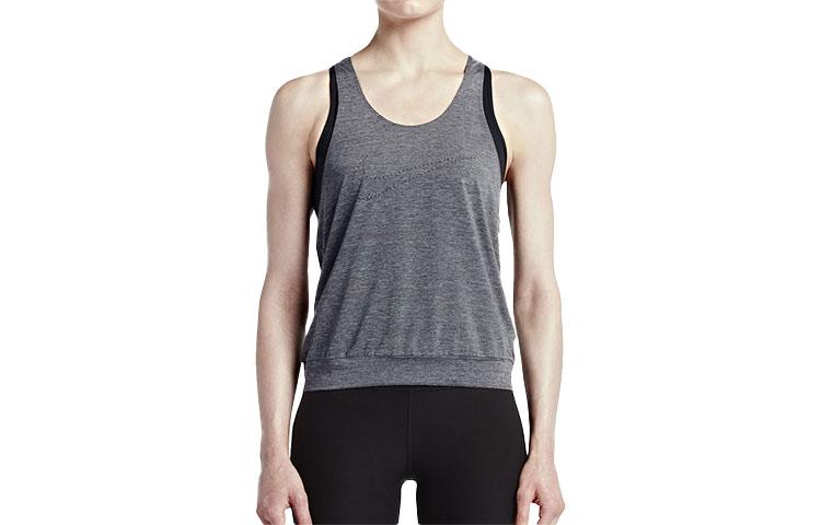 Nike Tank Tops Women s Gray Straight Fit 804653-010 M