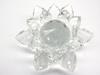 Lotus Flower Crystal Glass Ornament, Decorative Flower, Lotus, Feng Shui, Good Luck Suncatcher (10cm)