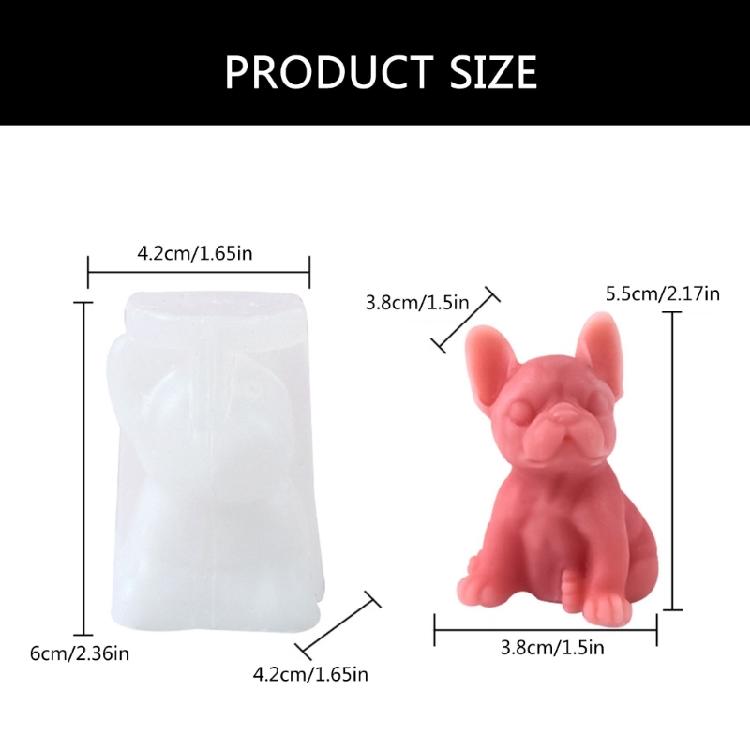 Animal Dog Shaped Candle Silicone Molds for Candle Soap Table Ornaments Gypsum Decorations, Epoxy Resin Silicone Molds