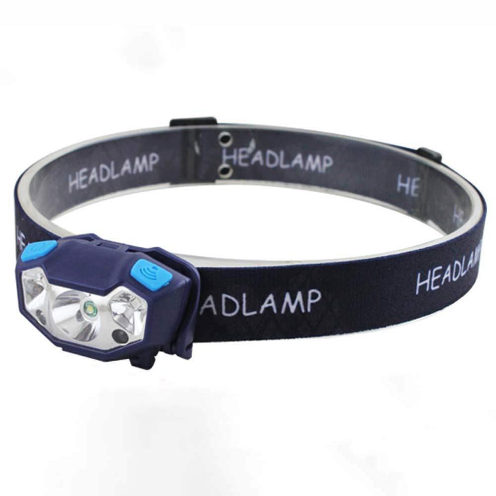 

Mini USB Rechargeable LED Head Lamp Waterproof Sensor LED Head Light Lamp Outdoor Camping Flashlight black #1