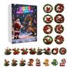 Advent Calendar Santa Claus Flying Dragon Design 24-Day Countdown Festive Family Activity Calendar Festive Atmosphere Enhancer