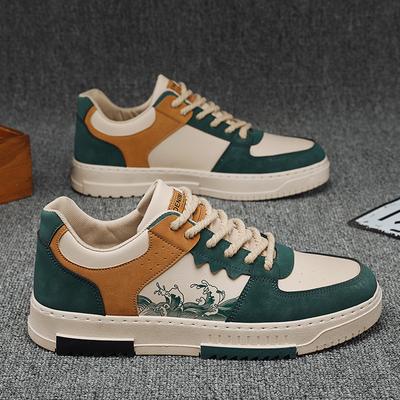 Men's Shoes Retro Plate Shoes, The Trend of Versatile Sports Shoes, Low-top Casual Flat Shoes