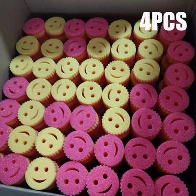 Side Two Dish Washing Sponge Kitchen Cleaning Strong Scouring Pad Miracle Sponge Household Kitchen Magic Cleaning Wipe Sponge