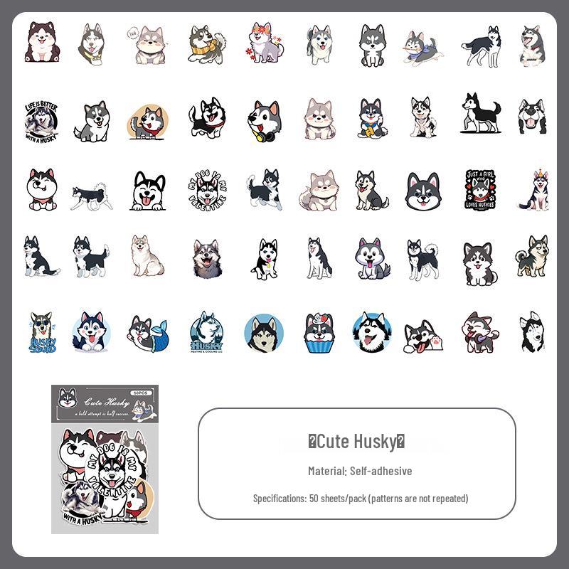 50 Cartoon Stickers: INS Style Cute Diary & Journal Decorations for Kids