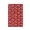 Goyard Grenelle Monogrammed Flap Pocket Canvas And Leather Card Holder Passport Holder Unisex Accessories Red GRENELPMLTY-02CL02X