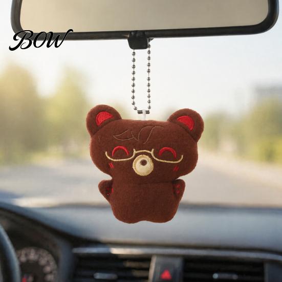 Squeaky Halloween Pendant Plush Pendant, Stuffed Skeleton Mummy Bear Keychain Toy Decorative Accessory for Backpacks Handbags Purses