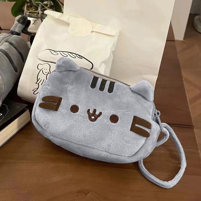 Napping Cat Cute Cat Double Layered Practical Pen Bag Student Stationery Box Storage Bag