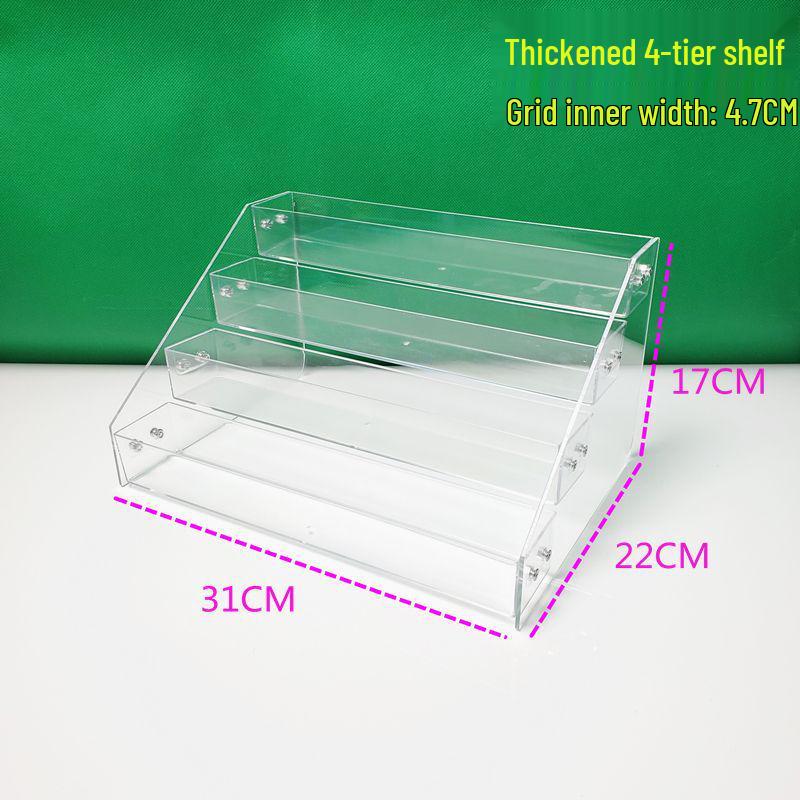 Acrylic Nail Polish & Cosmetics Display Stand with Dustproof Cover