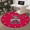 Ohio Football Round Carpet Chair Cushion Round Entryway Rug, Soft Round Rugs for Living Room, Bedroom, Circle Carpet Decor Gifts