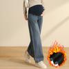 9 Real Shot Maternity Jeans Elastic Fleece Belly Pants Maternity Pants Wide Leg Pants Loose Trousers