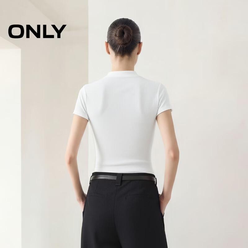 ONLY Women's Lyocell Blend Sleeveless Mock Neck Top