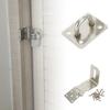 Stainless Steel Anti Theft Hasp Clasp with Strong Connecting Rod for Secure Shed Garage Door and Storage Latch Use