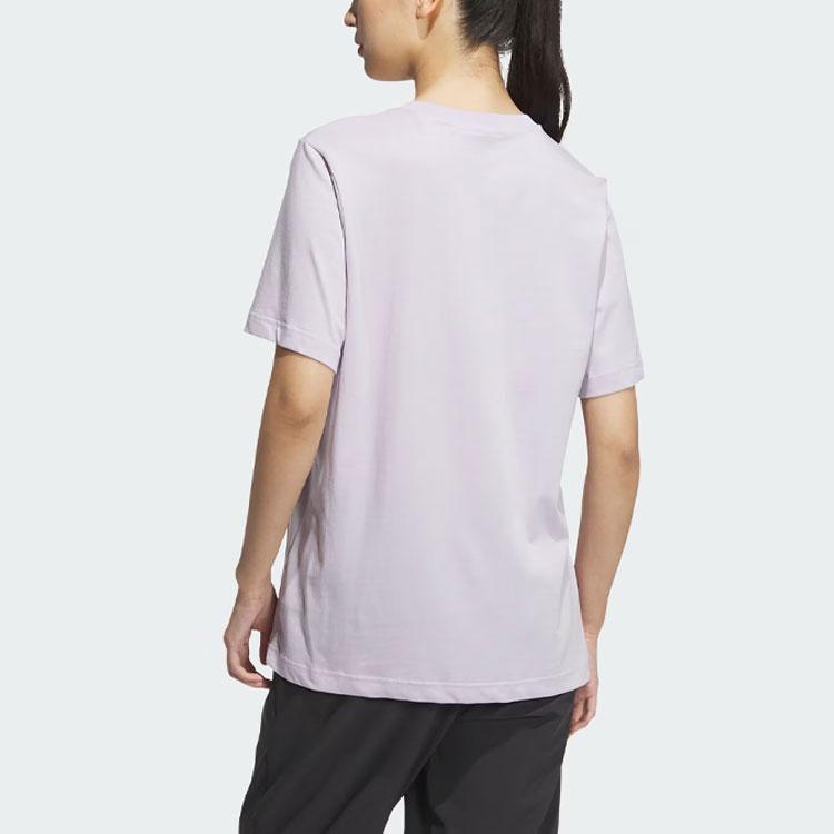 adidas T Shirt Unisex Silver Purple JI9067