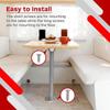 RV Table Base With Screws Rustproof Pedestal Table Base RV Table Stand Base High Strength Floor Mounting Base Table Mount Frame
