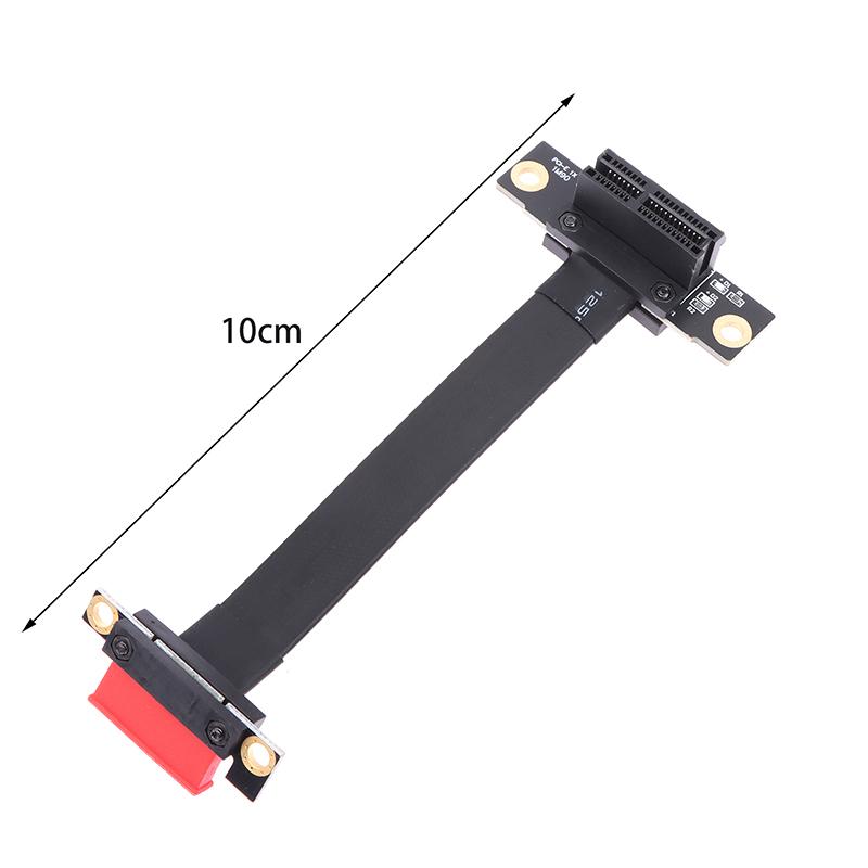 Pci-E 3.0 1X Riser Cable Dual 90 Degree Right Angle Pcie 3.0 X1 To X1 Extension Cable 8Gbps Pci Express 1X Riser Card
