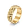 Jewelry Stainless Steel Rhombus Cut Face Men's Ring European and American Wind Titanium Steel Men's and Women's Neutral Wind Jewelry