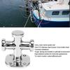 Elerose Boat Bollard, Marine Single Cross Bollard Mooring Bit Cleat 316 Stainless Steel 62x63x83mm Boat Deck Hardware