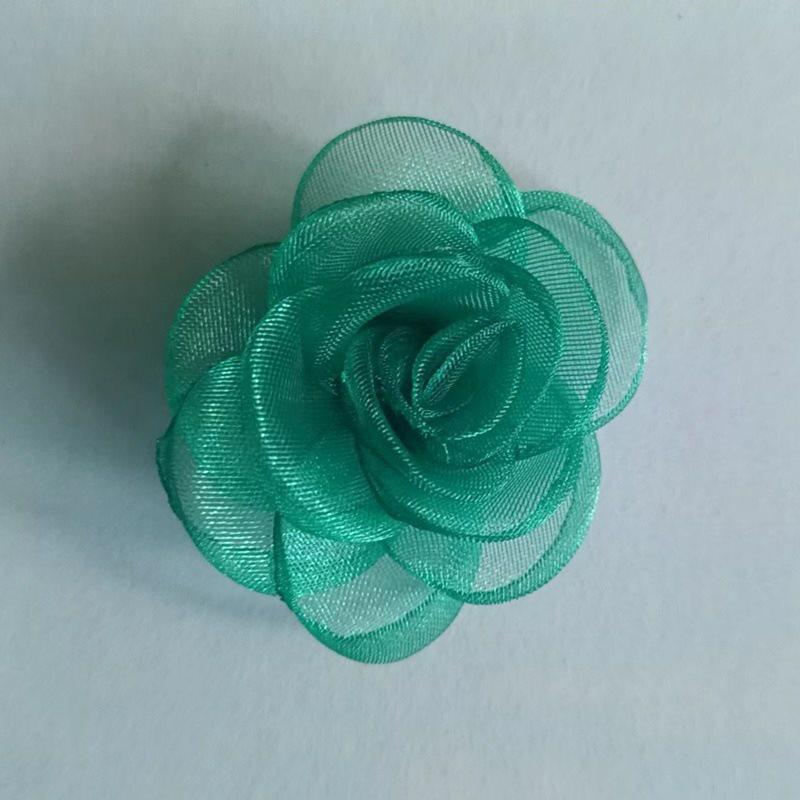 Korean Style 15-Piece Gauze Snow Fabric Flowers for DIY Clothing, Hair Clips, Jewelry Accessories