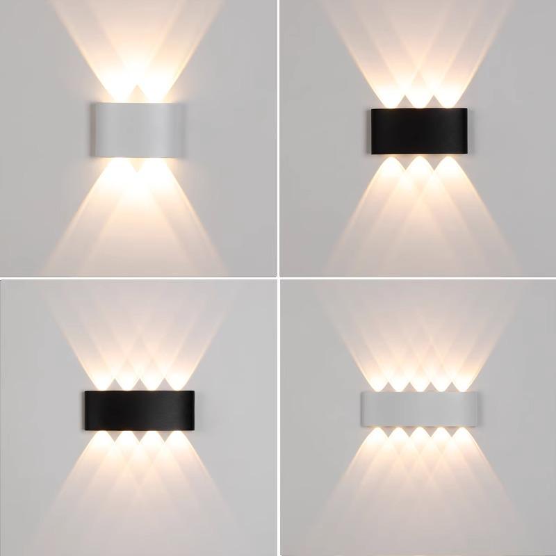 Ultra-Thin LED Waterproof Wall Light: Balcony, Hallway, Staircase, Corridor Spotlight with Colorful Single-Head Design for Bedside or KTV.
