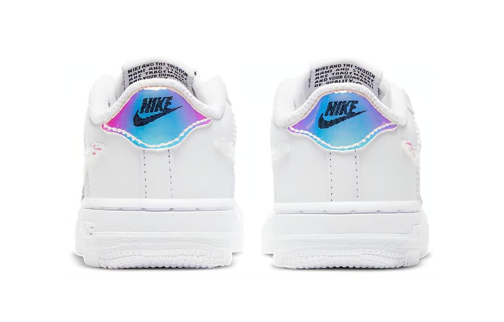 Nike Air Force 1 LV8 Laser Abrasion Resistant Low Top Skateboard Shoes White Infant And Toddler CW1582-100