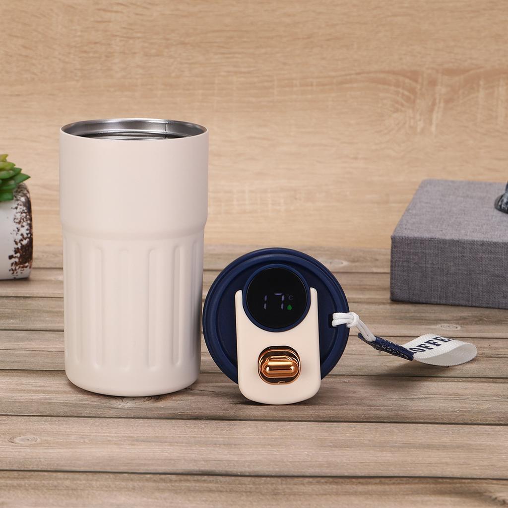 Simple 316 Stainless Steel Coffee Cup Smart Temperature Display Sling Thermos Cup Business School Gift Water Cup
