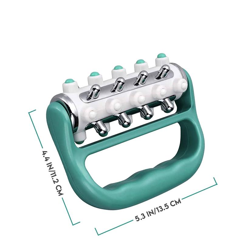 1 Pièce Masseur à Rouleaux Portable en Plastique Électroplaqué, Portatif pour Usage Domestique, Apaisant les Muscles, Équipement de Massage des Jambes et du Dos