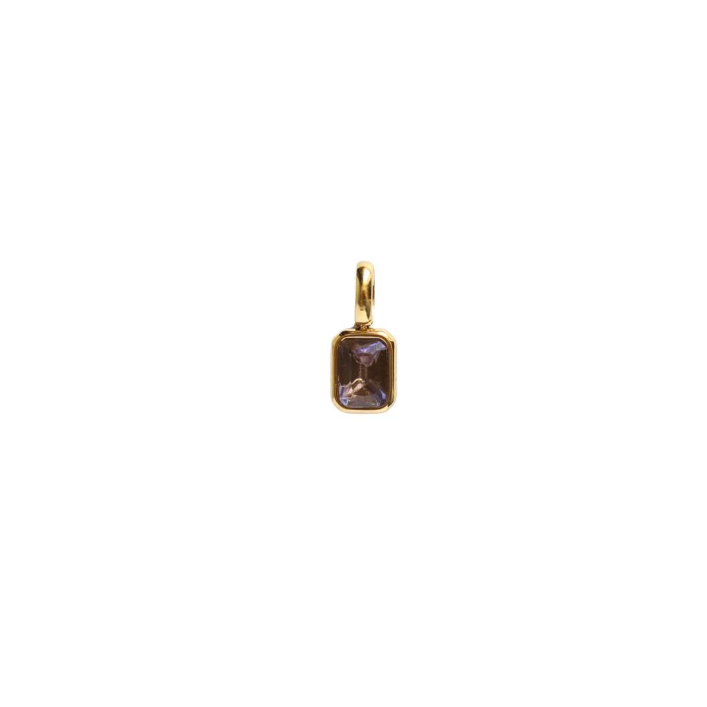 Twelve Stone Zodiac Birthday Necklace for Women - Titanium Steel Pendant with Zircon