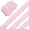 2 Yards White Black Pink Soft Double Mesh Pleats Tulle Lace DiY Clothing Skirt Cuff Headdress Fluffy Sewing Materials