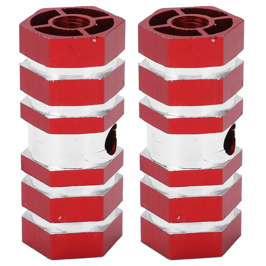 2pcs Bike Pegs Durable Sturdy Portable Antiskid Design Bike Accessories for Mountain CyclingRed