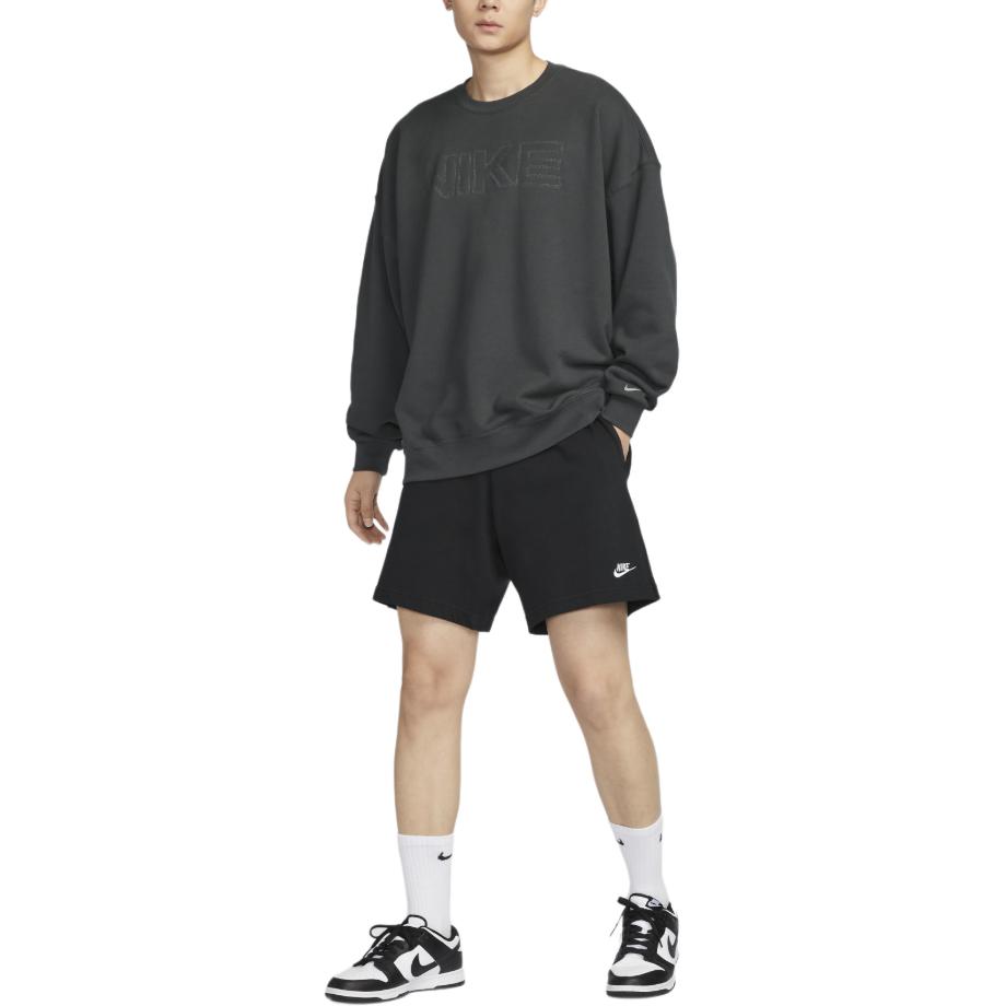 New Nike Sportswear FW25 Sweatshirt Men's Black HV8225-070