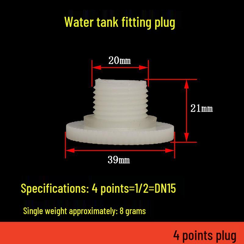 POM Anti-Corrosion Plastic Steel Connector with Internal and External Threads for Water Pipes and Tanks