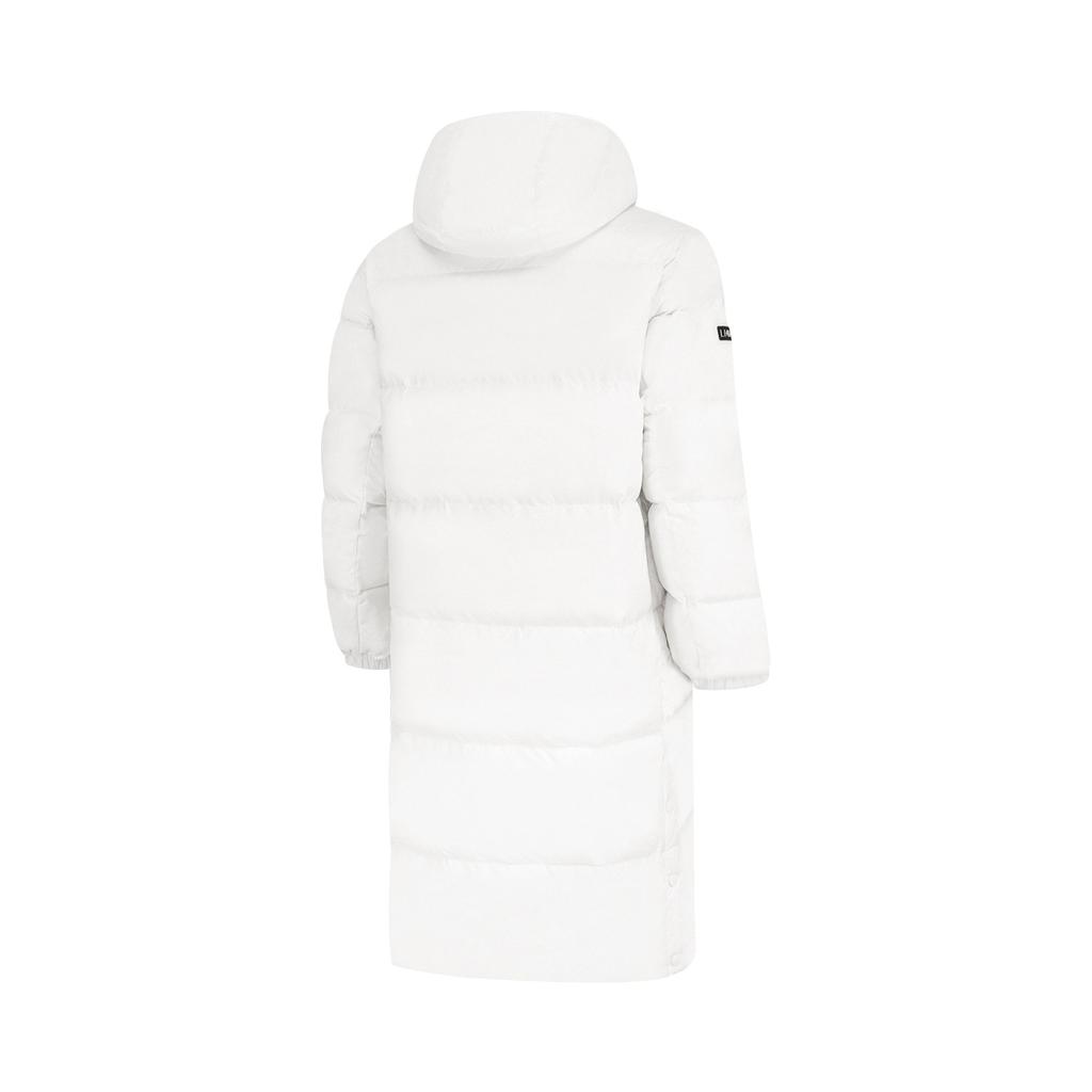 Li Ning Fitness Series Logo Print Mid-Length Hooded Warm Down Jacket Men Outerwear AYMT257-2