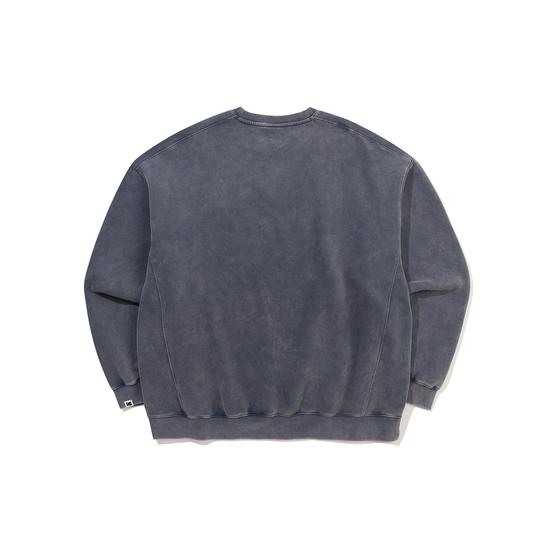 Флисовая кофта с круглым вырезом Rainbow Snow Wash, темно-синяя S