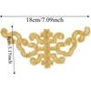 4pcs Gold & Sliver Trimming DIY Applique Patches Iron On Fabric Stickers  DIY Craft Decoration