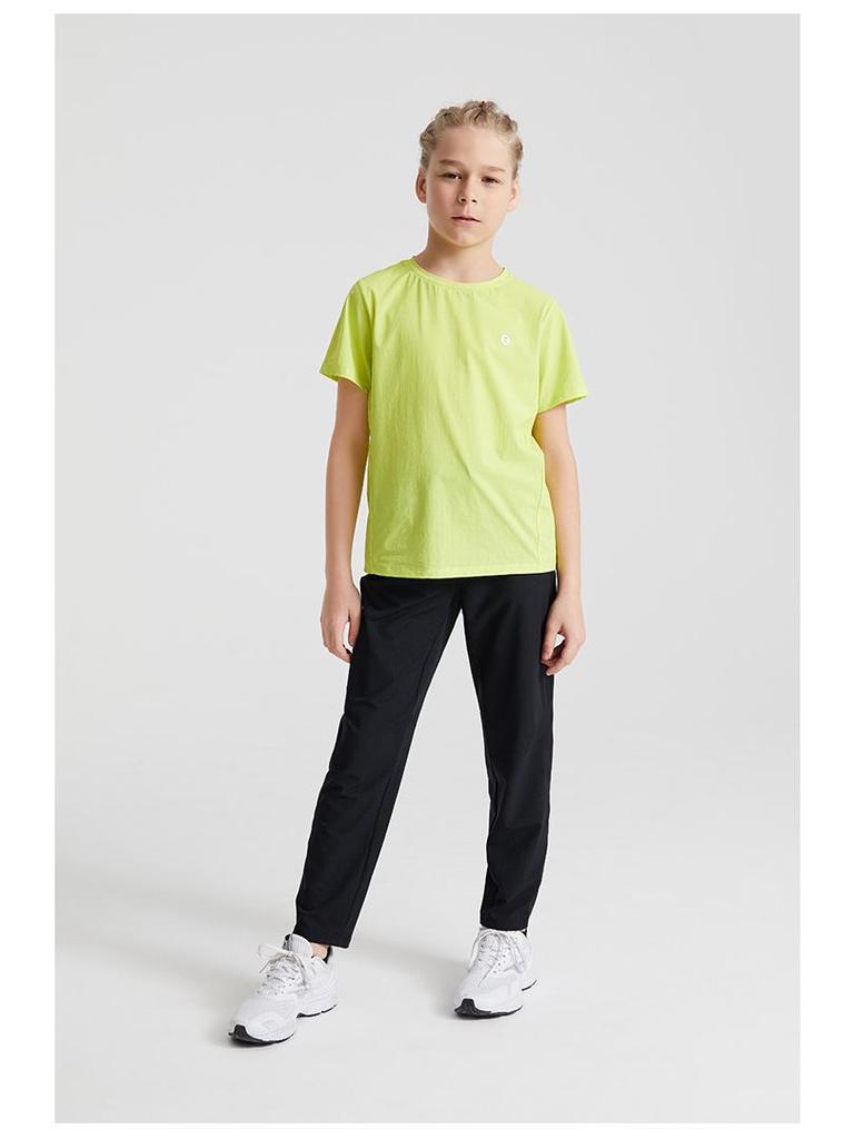 Unisex Yoga Leggings: Lightweight, Breathable, Solid Color Fitness Pants for Men, Women, and Children