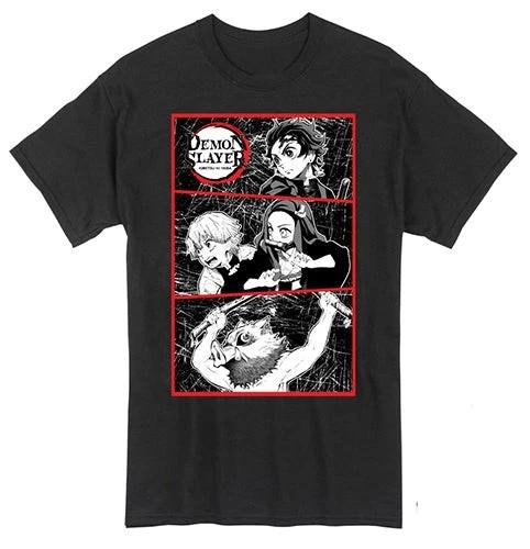 Demon Slayer - Group Gritty Panels Officially Licensed Children s T-shirt 140