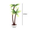 10pcs Plastic Craft Fake Decoration Bonsai Coconut Palm Tree Artificial Plants Micro Landscape Miniature