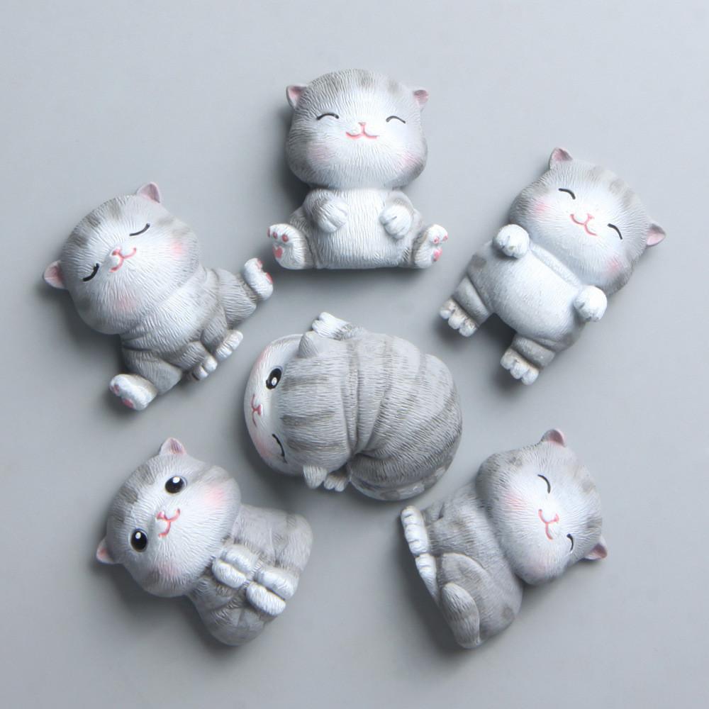 Resin Small Ocelot Magnet With Multiple Poses For Refrigerator Decor Gift And