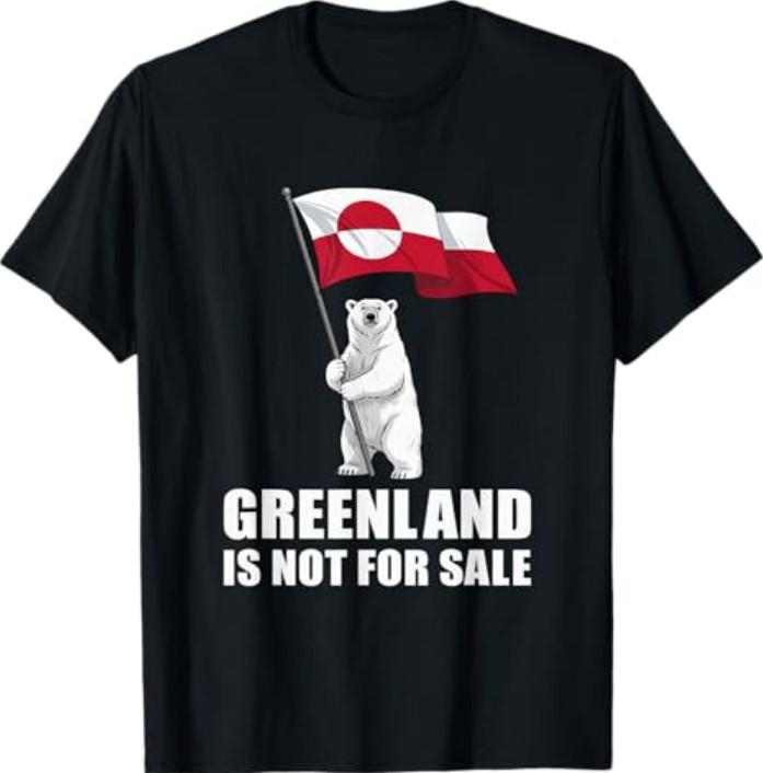 Grönland Nicht zu Verkaufen Grönland Flagge Tragen Grönländer T-Shirt