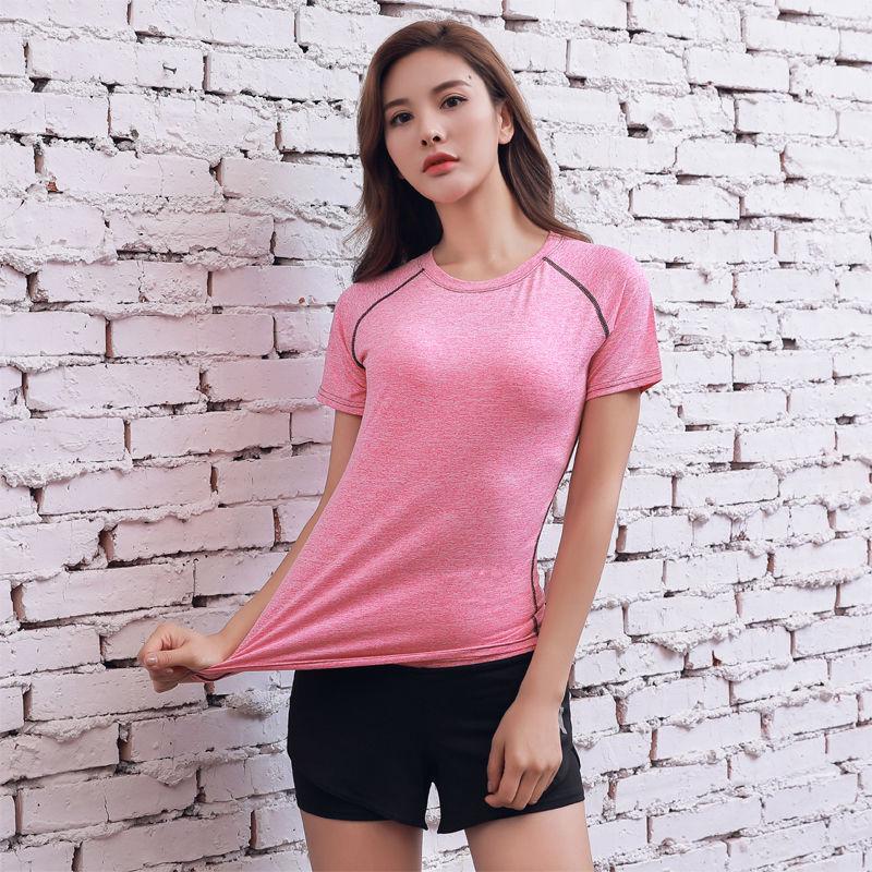 Summer Yoga Quick-Dry Slimming Short Sleeve T-Shirt