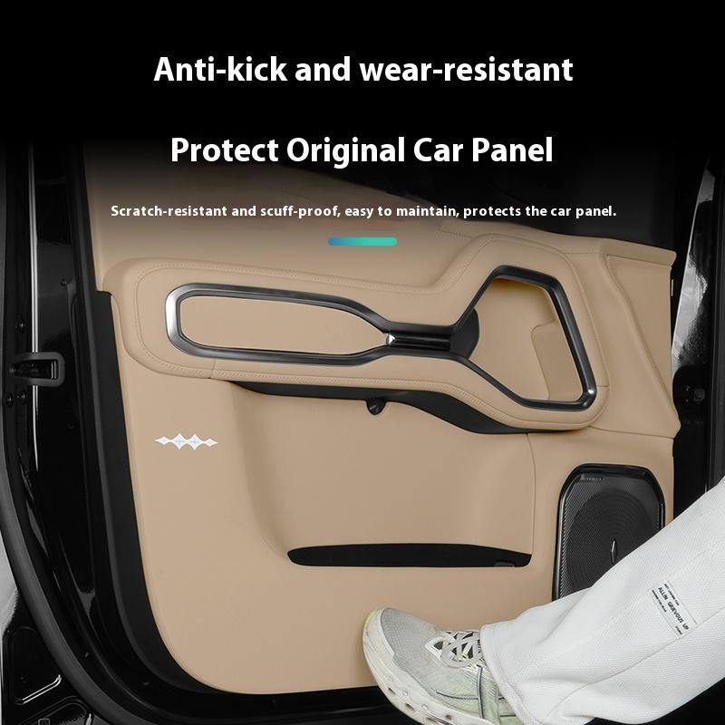 For BYD Formula Leopard 8 Door Anti-Kick Pad Scratch & Kick Resistant Leather Protective Sticker Interior Decoration Accessories