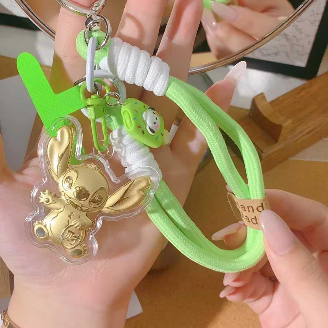 

My Melody 999 Fine Gold Keychain & Mobile Phone Lanyard Charm.
