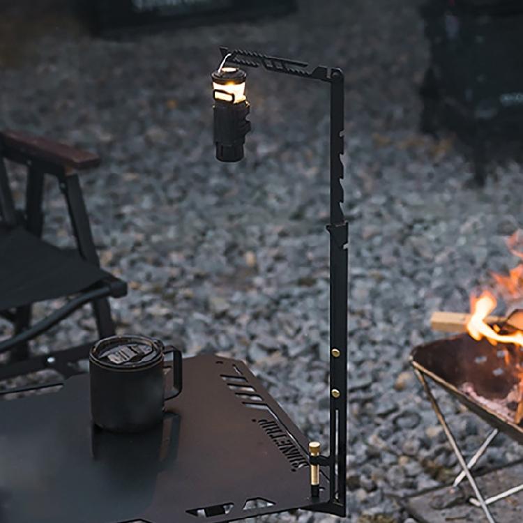 Camping Lamp Stand Folding Light Stand Adjusted Height Outdoor Fishing Hanging Light Holder Tool Camping Light Stand