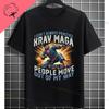 T-shirt Graphique Drôle Eat Sleep Krav Maga Repeat 100% Coton Manches Courtes T-shirt Décontracté Pour Entraînement Arts Martiaux Tenue de Sport