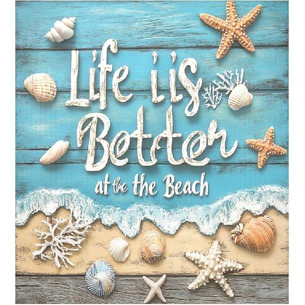 Beach Theme Dishwasher Magnet Cover Decorative,Life is Better at The Beach Dishwasher Magnetic Cover 23” x 26” Refrigerator Sticker Magnet Pattern 9
