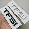 3D ABS Chrome Black Car Letters Logo A4 A5 A6 TFSI Sticker Rear Trunk Badge Emblem Decal For Audi A4 A5 A6 TFSI Auto Accessories