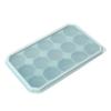 15Grids DIY Silicone Ice Tray Freeze Pudding Mold Chocolate Mould Baking with Lid Green