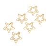 100PCS Gold Color Cute Paper Clips Star Shaped Metal Paper Clips Decorative Paper Clips  Home